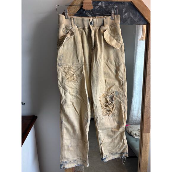 Free People Freddie Distressed Pants - Picture 2 of 7